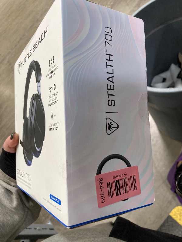 Photo 1 of *** FACTORY SEALED, NO RETURNS , NO REFUNDS IF OPENED ***Turtle Beach Stealth 700 Gen 3 Wireless Multiplatform Amplified Gaming Headset for PS5, PS4, PC, Mobile – 60mm Drivers, AI Noise-Cancelling Mic, Bluetooth, 80-Hr Battery, Dual Transmitters – Black