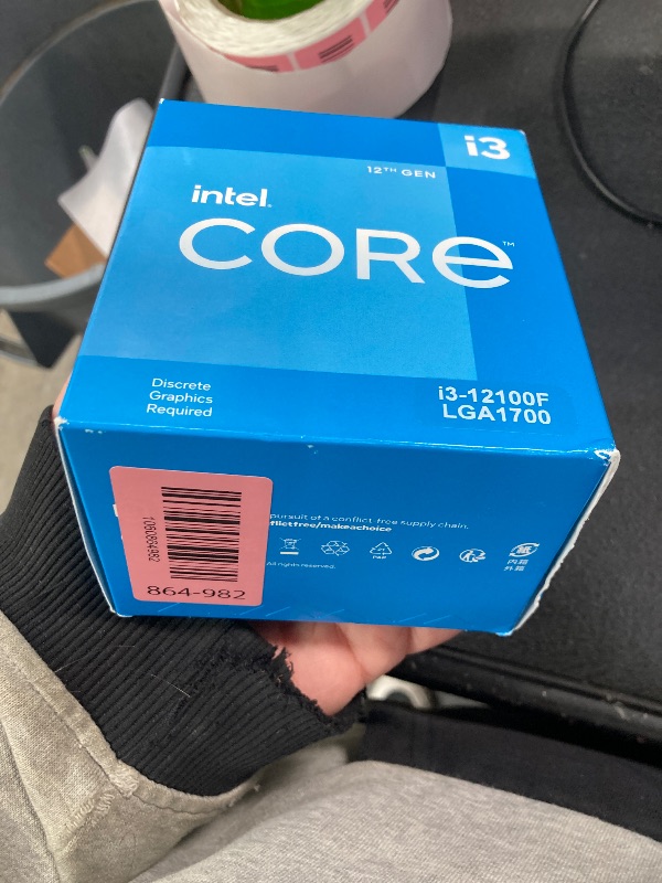 Photo 1 of *** FACTORY SEALED, NO RETURNS , NO REFUNDS IF OPENED *** Intel® Core™ 12th Gen i3-12100F desktop processor, featuring PCIe Gen 5.0 & 4.0 support, DDR5 and DDR4 support. Discrete graphics required.