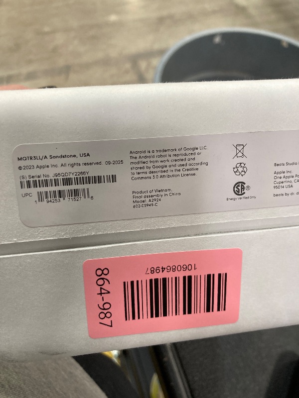 Photo 1 of *** FACTORY SEALED, NO RETURNS , NO REFUNDS IF OPENED *** Beats Studio Pro-Premium Wireless Over-Ear Headphones- Up to 40-Hour Battery Life, Active Noise Cancelling, USB-C Lossless Audio, Apple & Android Compatible- Sandstone