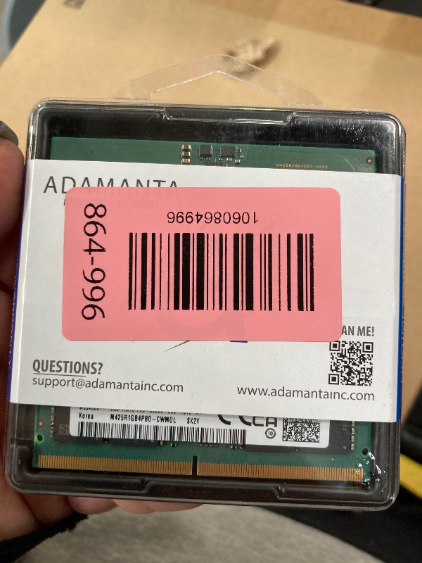 Photo 1 of *** FACTORY SEALED, NO RETURNS , NO REFUNDS IF OPENED *** Adamanta 16GB (2x8GB) Compatible for Lenovo IdeaPad Gaming 3 15.6 (15ARH7) Laptop DDR5 4800MHz PC5-38400 SODIMM 1Rx16 CL40 1.1v Notebook Memory Module Upgrade RAM