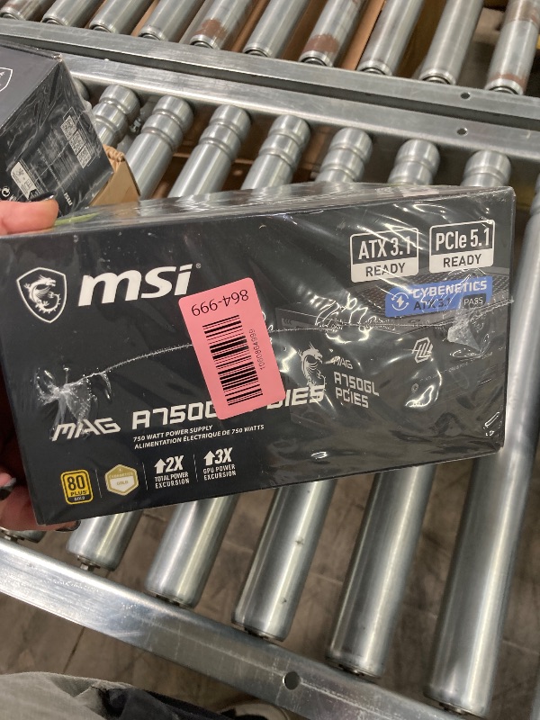 Photo 1 of *** FACTORY SEALED, NO RETURNS , NO REFUNDS IF OPENED *** MSI MAG A750GL PCIE5, Fully Modular Compact Gaming 750W Power Supply, 80+ Gold, ATX 3.1 & PCIe 5.1 Ready, Native Dual-Color 12V-2x6 Cable, 10 Year Warranty