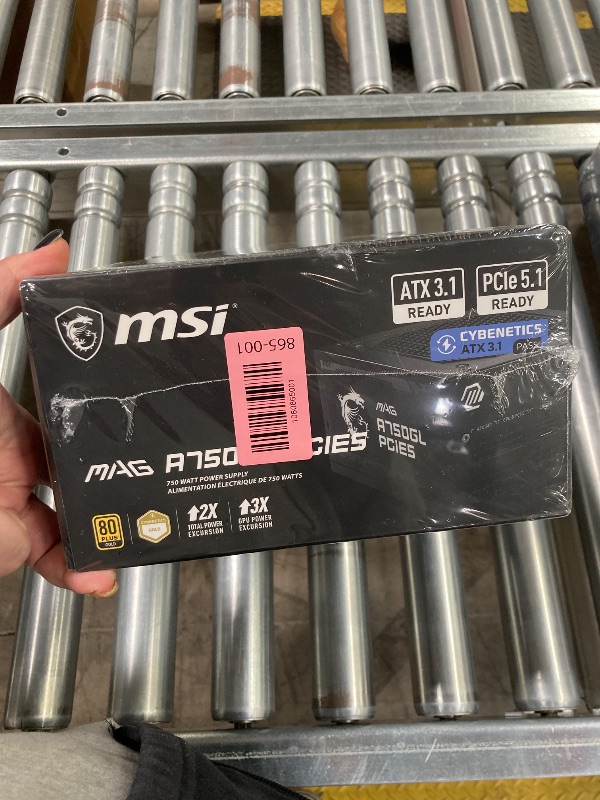 Photo 1 of *** FACTORY SEALED, NO RETURNS , NO REFUNDS IF OPENED *** MSI MAG A750GL PCIE5, Fully Modular Compact Gaming 750W Power Supply, 80+ Gold, ATX 3.1 & PCIe 5.1 Ready, Native Dual-Color 12V-2x6 Cable, 10 Year Warranty