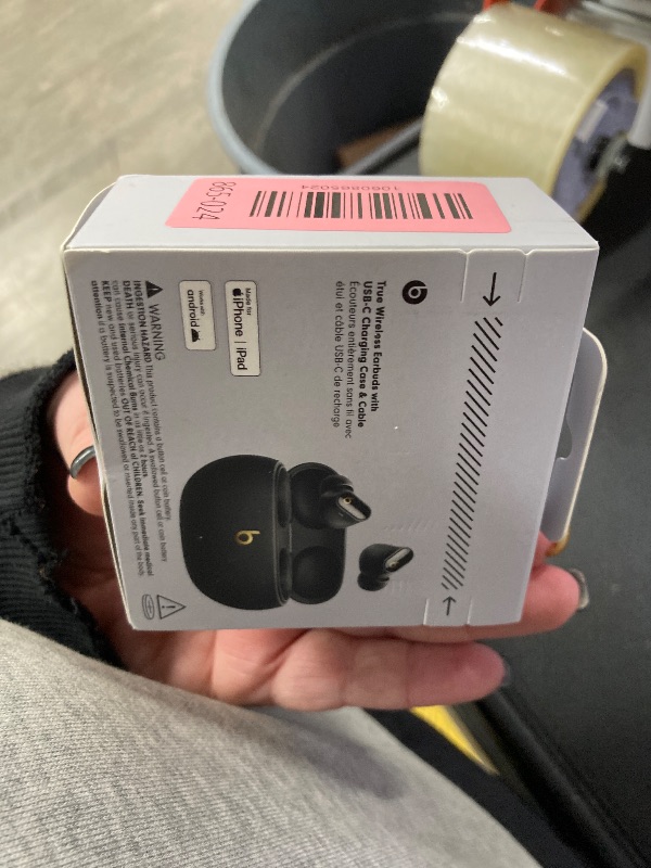 Photo 1 of *** FACTORY SEALED, NO RETURNS, NO REFUNDS IF OPENED *** Beats Studio Buds + | True Wireless Noise Cancelling Earbuds, Enhanced Apple & Android Compatibility, Built-in Microphone, Sweat Resistant Bluetooth Headphones, Spatial Audio - Black/Gold
