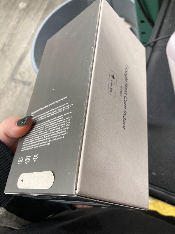 Photo 1 of ***FACTORY SEALED, NO RETURNS NO REFUNDS IF OPENED*** Google Nest Cam Indoor (Wired, 3rd Gen) - Security Camera with 2K Video and Gemini, Night Vision, 2-Way Audio, Works with Google Home - 2025 Model - Hazel