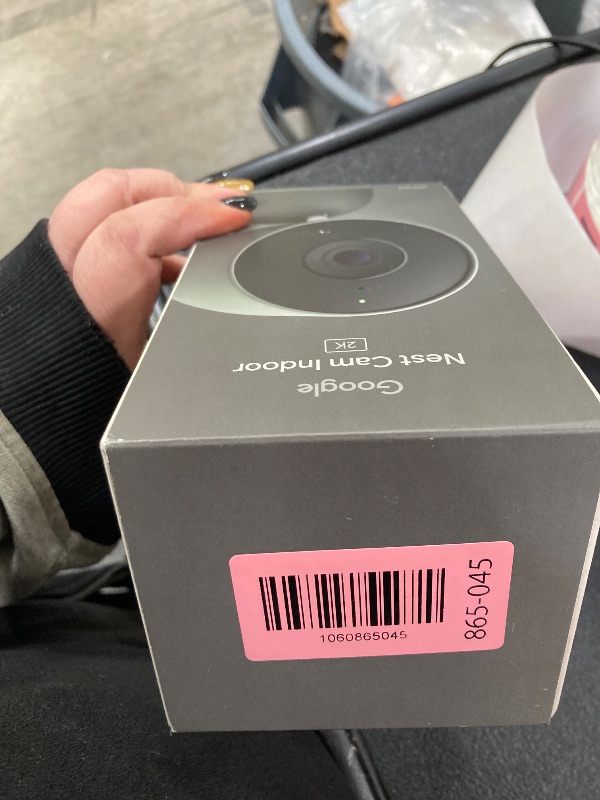 Photo 1 of ***FACTORY SEALED, NO RETURNS NO REFUNDS IF OPENED*** Google Nest Cam Indoor (Wired, 3rd Gen) - Security Camera with 2K Video and Gemini, Night Vision, 2-Way Audio, Works with Google Home - 2025 Model - Hazel