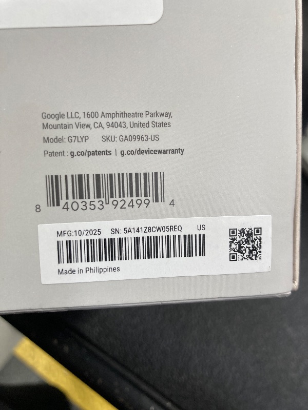 Photo 1 of ***FACTORY SEALED, NO RETURNS NO REFUNDS IF OPENED*** Google Nest Cam Outdoor (Wired, 2nd Gen) - Security Camera with 2K Video and Gemini, Night Vision, 2-Way Audio - Works with Google Home - 2025 Model - Snow