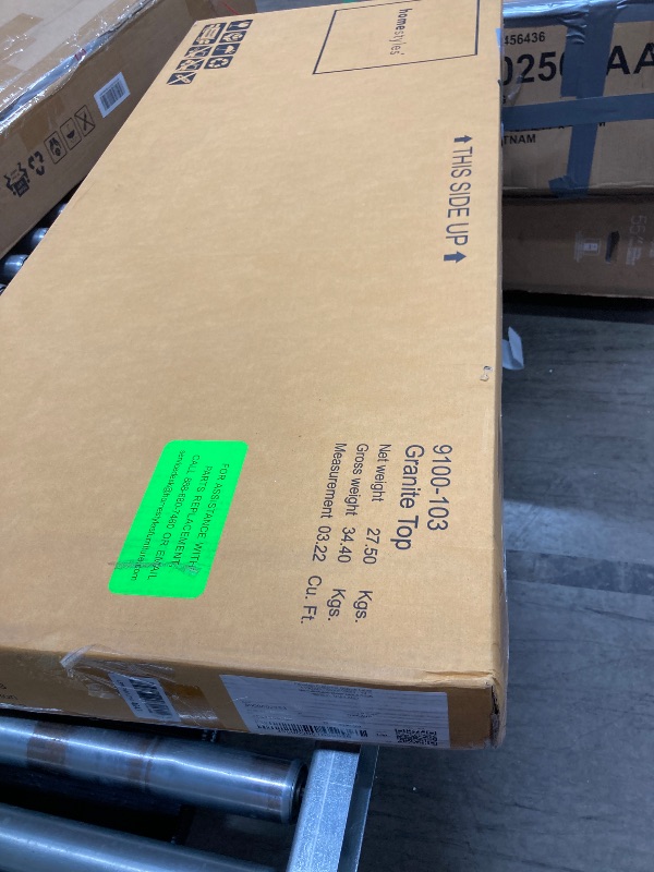 Photo 1 of ***A BOX OR MORE IS MISSING*ONLY PART OF ITEM INCLUDED***
Homestyles Create Kitchen Cart, Gray Granite Top, Off White***A BOX OR MORE IS MISSING*ONLY PART OF ITEM INCLUDED***