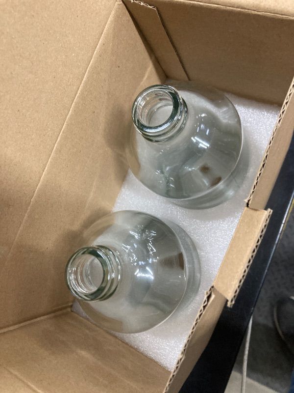 Photo 1 of ***PUMP NOT INCLUDED*** AmazerBath Soap Dispenser, 2 Pack Glass Soap Dispenser, 17 Oz Hand Soap Bottles Bathroom Kitchen, Clear