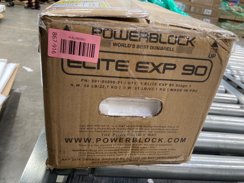 Photo 1 of ***1 DUMBELL ONLY INCLUDED***PowerBlock Elite EXP Adjustable Dumbbells,Dumbbells, Durable Steel Build, Innovative Workout Equipment, All-in-One Dumbbell, Expandable with Expansion Kits***1 DUMBELL ONLY INCLUDED***