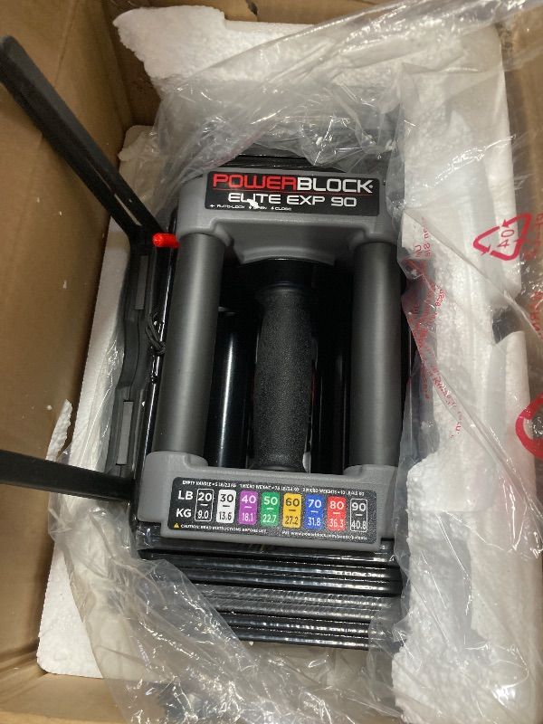 Photo 1 of ***1 DUMBELL ONLY INCLUDED***PowerBlock Elite EXP Adjustable Dumbbells,Dumbbells, Durable Steel Build, Innovative Workout Equipment, All-in-One Dumbbell, Expandable with Expansion Kits***1 DUMBELL ONLY INCLUDED***