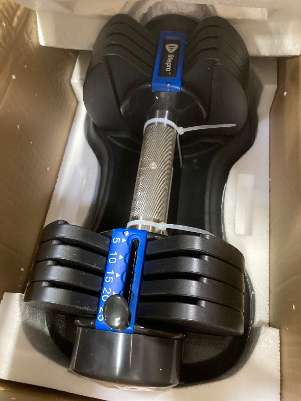 Photo 1 of ***PARTS ONLY***Lifepro Adjustable Dumbbells Set/Single - 15lb 43lb 55lb 90lb 25 lb Dumbbell Sets with Rack - Quick Adjust, Secure Grip weights dumbbells set - Compact Hand Weights for Women/Men at Home Gym