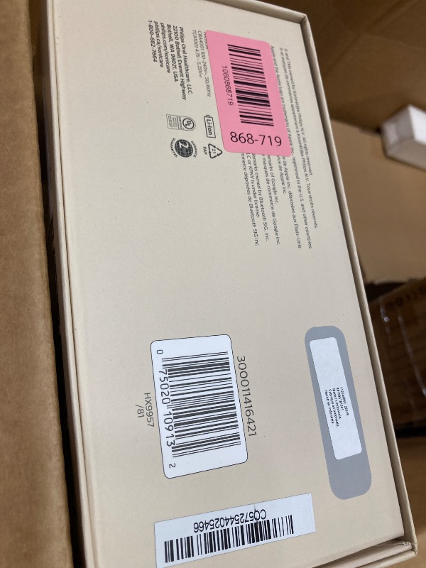 Photo 1 of **MISSING PARTS**Philips Sonicare DiamondClean Smart 9700 Electric Toothbrush, Sonic Toothbrush with App, Pressure Sensor, Brush Head Detection, 5 Brushing Modes and 3 Intensity Levels, Rosegold, HX9957/81