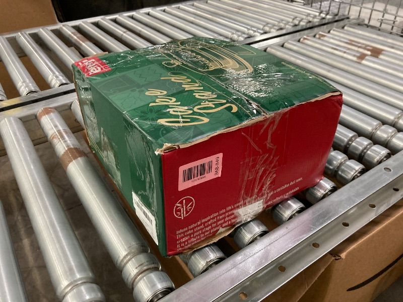 Photo 1 of ****clear top broken****Emojoy Bamboo Cake Stand with Lid, 11in Round Cake Stand with Dome, Versatile Dessert Table Display Set, Cake Display Stand with Acrylic Dome, Charcuterie Boards for Birthday, Party