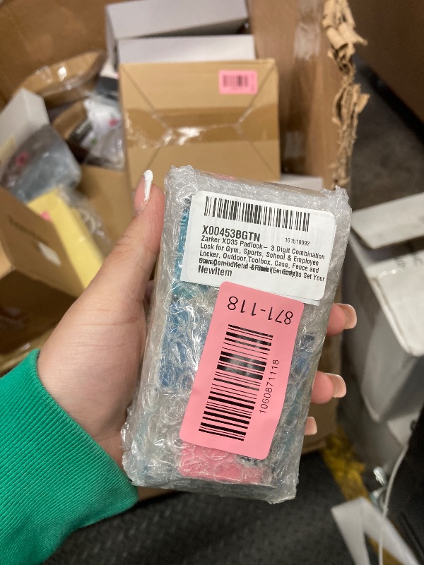 Photo 1 of **THIS IS A 4 PACK***Zarker XD35 Padlock- 3 Digit Combination Lock for Gym, Sports, School & Employee Locker, Outdoor,Toolbox, Case, Fence and Storage - Metal & Steel - Easy to Set Your Own Combo - 4-Pack  PINK