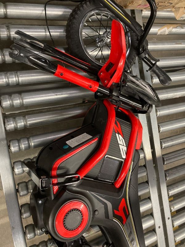 Photo 1 of **MISSING PARTS**Sakiyr 24V Electric Dirt Bike for Kids,Ride On Motorcycle Car with Powered 350W Brushless Motor for Boys and Girls,Max Speed 15MPH?2-Speeds,Max Weight 135 Lbs