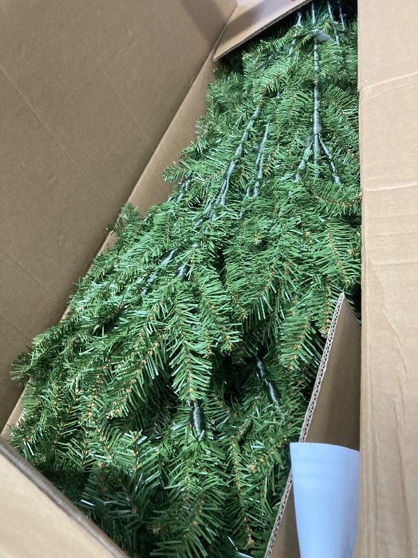 Photo 1 of ""ONLY BOX #2 ""National Tree Company 12 ft Unlit Dunhill Fir Artificial Full Christmas Tree, 7,794 Tips, Includes Stand, Green
