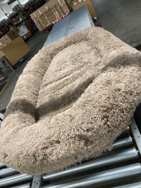 Photo 1 of Human Dog Bed for Adult Faux Fur Washable Human Dog Bed Portable Handle, Egg Orthopedic Foam Human Bed Extra Large
