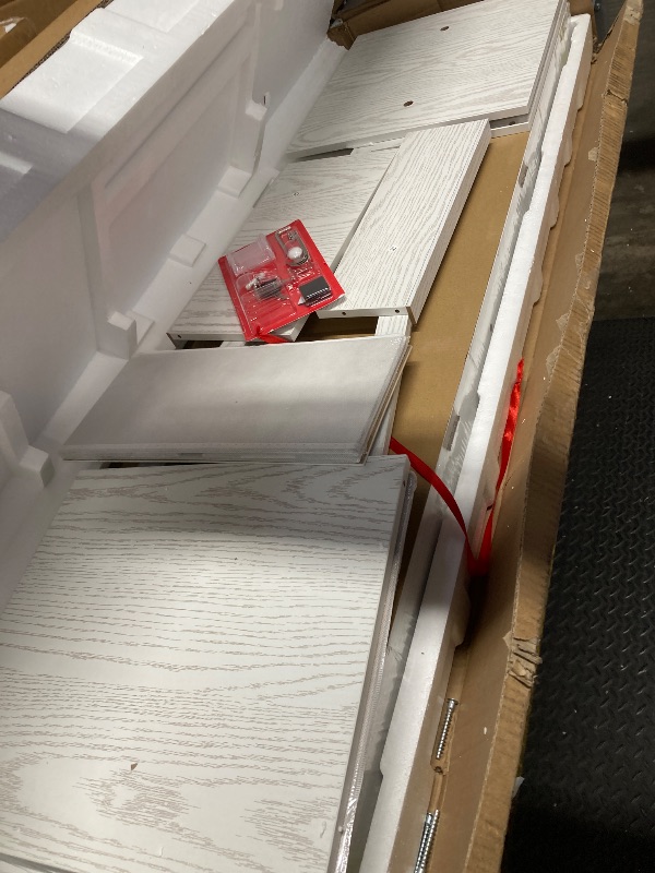 Photo 1 of  Swivel Jewelry Cabinet with Lights, Touch Screen Vanity Mirror, Rotatable Full Length Mirror with Jewelry Storage, Standing Jewelry Armoire Organizer, Foldable Makeup Shelf, White