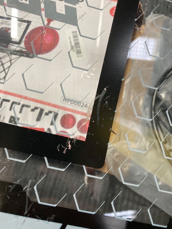 Photo 1 of ***NO BALLS, PUMP & UNKNOW WHAT ELSE IS MISSING**BACKBOARD IS CRACKED AS PICTIRED***TEMI Basketball Hoop Indoor, Mini Basketball Hoop with 4 Balls & Electronic Scoreboard, Over the Door Basketball Hoop, Basketball Toys for Boys Girls Age 5 6 7 8 9 10 11 1