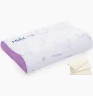 Photo 1 of +MLILY Kids Pillow for Sleeping, Adjustable Kids Memory Foam Pillow for Bed Set, Breathable and Soft Pillows for Kids Boy Girl, CertiPUR-US Certified, 12x20 Inch, Purple
