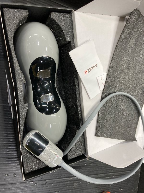 Photo 1 of ***CHARGER CORD MISSING***FliKEZE Heated Neck Stretcher with Red Light Therapy, Wireless Cervical Traction Device for TMJ Pain Relief and Shoulder Relaxer, Neck Traction Massager Pillow for Home/Office Used, Grey***CHARGER CORD MISSING***
