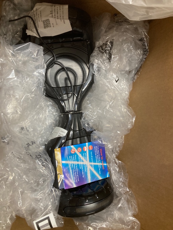 Photo 1 of ** PART ONLYN **Hoverstar Flash Wheel Hover board 6.5 In. Bluetooth Speaker with LED Light Self Balancing Wheel Electric Scooter , Chrome Black