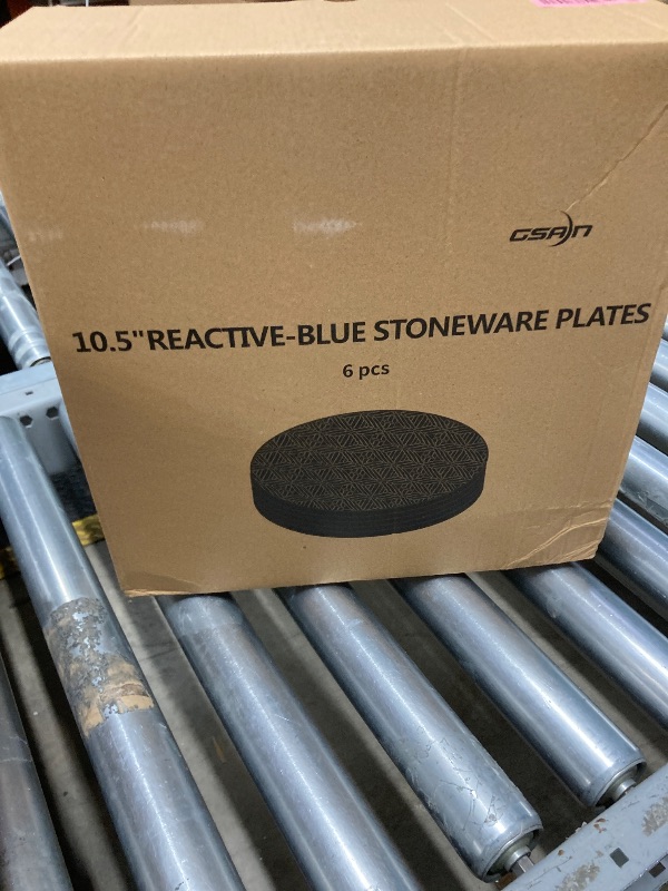 Photo 1 of 10.5” Stoneware Coupe Dinner Plates with Reactive Glaze Finish, Dishwasher Microwave Oven Safe, Ceramic and Round, Perfect for Salad, Dessert, Steak, Pasta (set of 6) (10.5" reactive glaze plates)