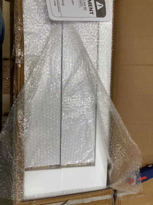 Photo 1 of ***No hardware***42in Assembled Door - White ***No hardware***