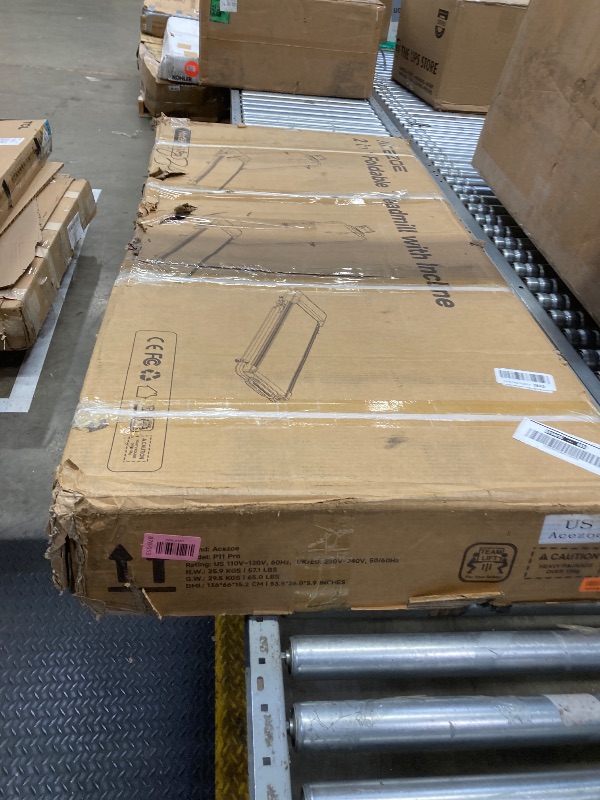 Photo 1 of **only for piece **Walking Pad Under Desk Treadmill with Incline, 2 in 1 Foldable Treadmills for Home Small Office, 300 lbs Capacity, Portable Compact Walking Treadmill with Remote Control, LED Display and Apps