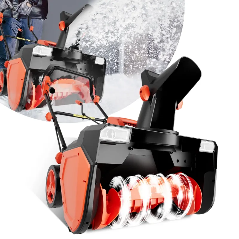 Photo 1 of ***MISSING PARTS -SELLING AS IS*** VOLTASK 15 Amp Electric Snow Blower, 23 inch Corded Snow Blower with 180-degree Directional Chute and Wheels for Driveway   ***SOME SCUFFS/SCRATCHES, NOT IN BOX***