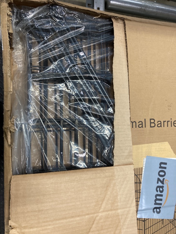 Photo 1 of 10 Panels No Dig Decorative Outdoor Garden Fence with Gate for Yard, 40 in(H) X 23.6 ft(L) Animal Barrier Fencing Rustproof Metal Wire Panel Border for Dog, Rabbits, and Patio Temporary Ground Stakes