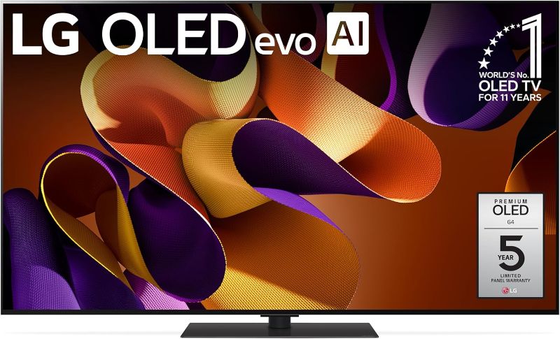 Photo 1 of **PARTS ONLY/NO RETURNS OR REFUNDS/NOT IN ORIGINAL BOX***LG 65-Inch Class OLED evo G4 Series Smart TV 4K Processor Flat Screen with Magic Remote AI-Powered with Alexa Built-in (OLED65G4SUB