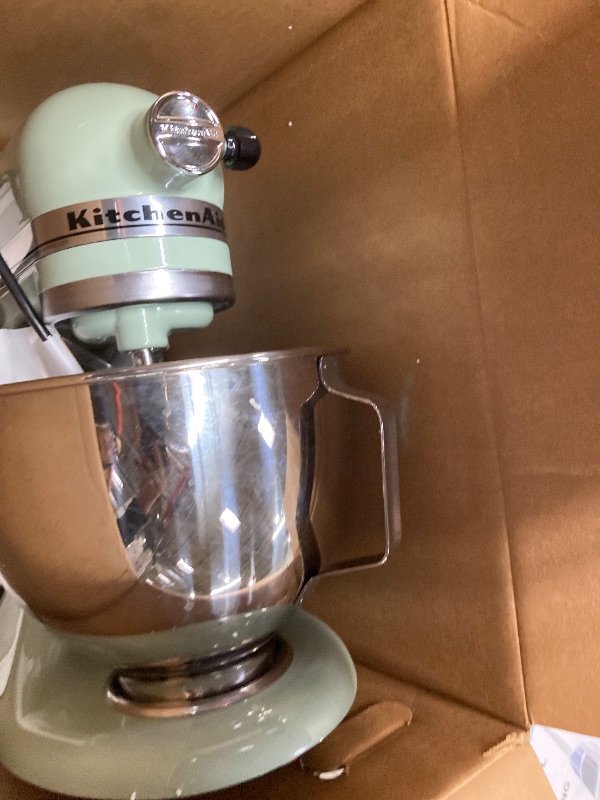View 2 of ***PARTS ONLY***KitchenAid Deluxe Series 4.5 Quart Tilt-Head Stand Mixer with Stainless Bowl, Pistachio, Model KSM97PT