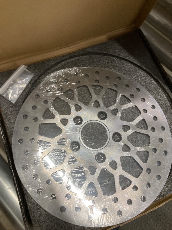 Photo 1 of 11.5'' Rear Brake Rotor Compatible with Harley Rotor Dyna,Electra Glide,Softail,Sportster1200 883,Super Glide,Low Rider,Sport Glide,Heritage Softail,Road Glide,Breakout Brushed Finish Stainless