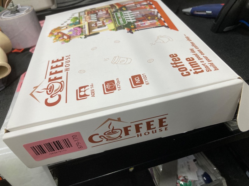 Photo 1 of ***LEGOS***1470PCS Coffee Shop House Architecture Building Set(Not Compatible with Lego House Size,3.6MM Mini Bricks),Cafe Shop City Construction Building Model Kit,Unique Collection Present Toy for 6+***LEGOS***