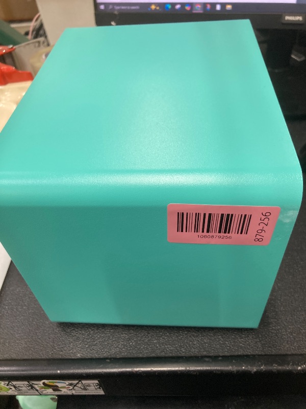 Photo 1 of *Scratched* OUSURO Small Safe Box - Home Safe for Money Jewelry Documents, Solid Lock Box, Mini Security Box with Digital Electronic Security Keypad for Home Office Hotel (Blue)