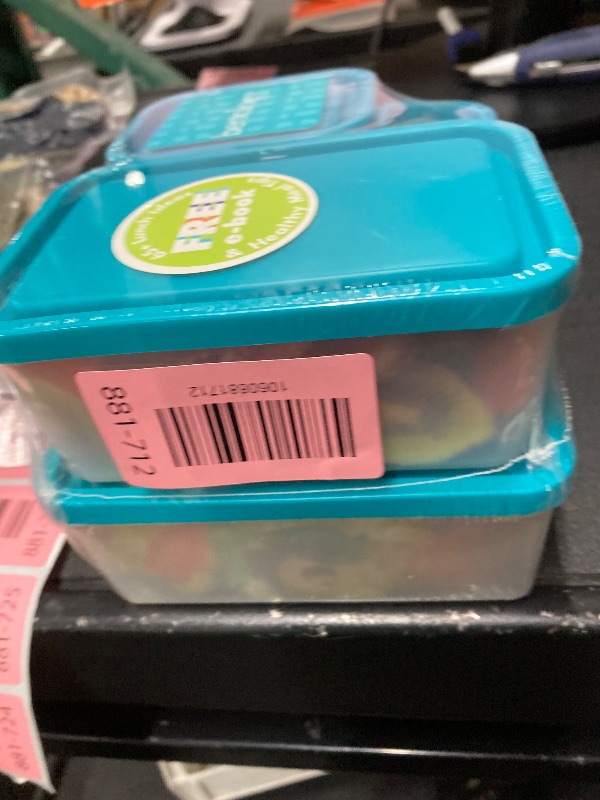Photo 1 of ***VERY SMALL***Reusable Lunch Containers - Set of 4 Microwave Safe, Meal Prep Stackable Nesting Containers, Pack Food, Snacks & Sauces in Leak Proof Compartments w/Lids, Easy to Clean, Fits in Bags & Bento Boxes***VERY SMALL***