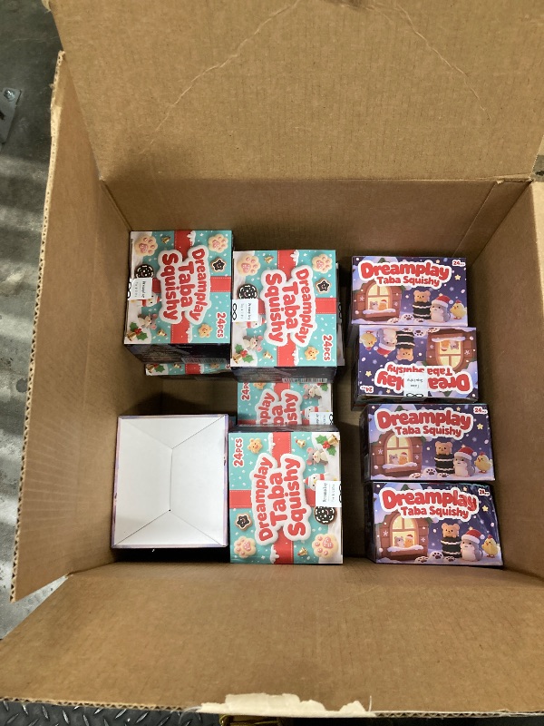 Photo 1 of 12 BOXES OF red pig Valentines Day Gifts for Class, 24pcs Mini Food Squishy Keychain Valentine Day Gifts for School with Cards