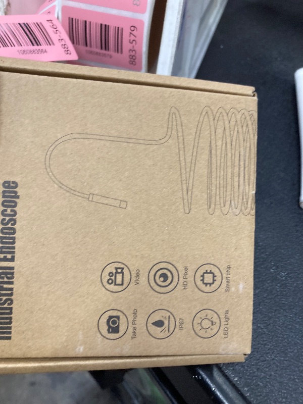 Photo 1 of [Dual-Lens] Endoscope Camera with Light, 1920P HD Borescope with 8+1 Adjustable LED Lights, IP67 Waterproof 16.5FT Semi-Rigid Snake Cord Inspection Camera for iPhone, iPad and Android Phone (Type C)