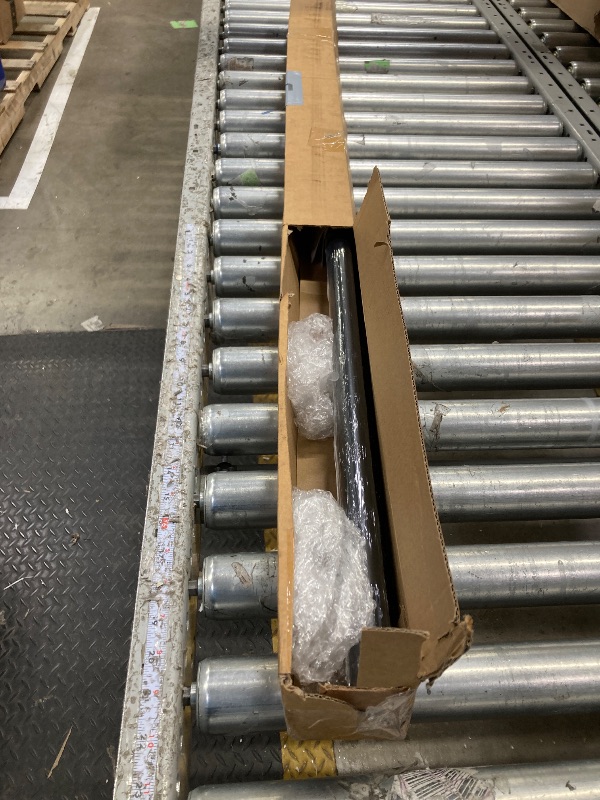 Photo 1 of 1 Inch Blackout Curtain Rods for Windows Patio, Adjustable Room Divider Curtain Rod Wall Mount & Ceiling Mount for Indoor & Outdoor, Black, 72" to 144"