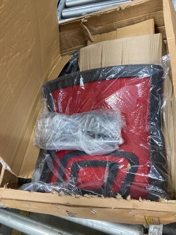 Photo 1 of ***LEGS ARE MISSING***JONPONY Ergonomic Office Chair, Lumbar Support, Adjustable Height with Armrests for Adults,RED
***LEGS ARE MISSING***