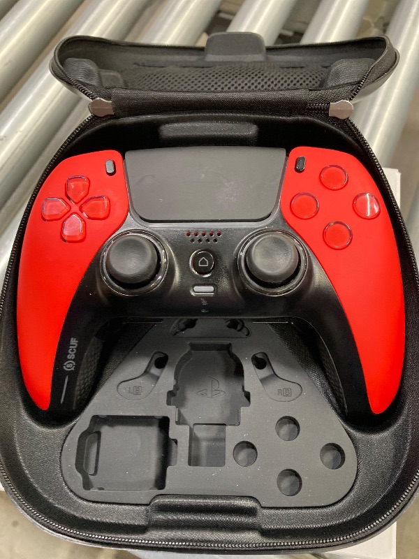 Photo 1 of **Wireless PS5 controller with instant triggers, Scuf Reflex FPS Red