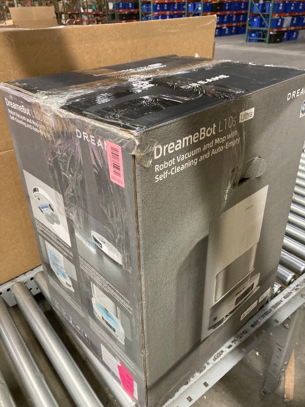 Photo 1 of ***THIS ITEM SOLD FOR PARTS ONLY *DAMAGED & NON FUNCTIONAL***
Dreame L10s Ultra Robot Vacuum and Mop Combo, Auto Mop Cleaning and Drying, Self-Refilling and Self-Emptying Base for 60 Days of Cleaning, 5300Pa Suction and AI Navigation, Compatible with Alex