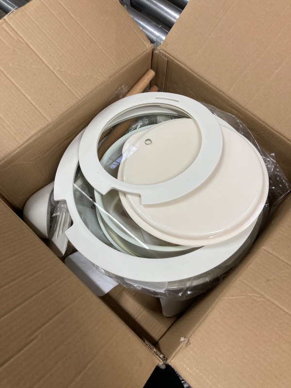Photo 1 of ***Missing handles***GIPP 17 Piece Ceramic Nonstick Pots and Pans Set,Cookware Set with Detachable Handles, Oven Dishwashers Safe,Induction Compatible,RV Kitchen Cooking Set***Missing handles***