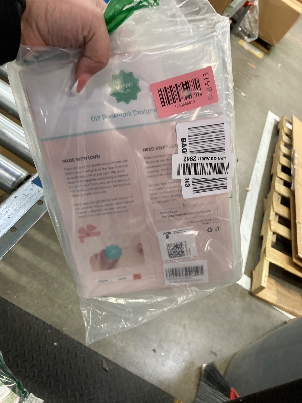 Photo 1 of 180 Pcs Acrylic Bookmark Blanks- 20 Set Bookmark Making Kit with 20 UV DTF Stickers About Christmas Theme 20 Tassels 20 Ribbon 80 Bookish Stickers for DIY Your Crafts Gift for Book Lover