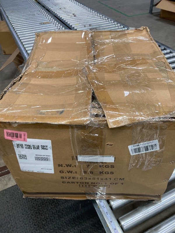 Photo 1 of **ONLY ONE **Shelly Modern Counter Height Swivel Bar Stool in Patterned Oak Finish with White Faux Leather Upholstered