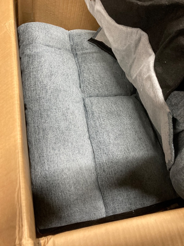 Photo 1 of **MAIN BASE MISSING**JONPONY Manual Recliner Chair with Heat Therapy and Massage Function, Heavy Duty Reclining Mechanism Massage Chair, Elderly Single Rocker Sofa with Cup Holders for Bedroom Home Theater,Grey