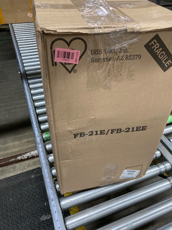 Photo 1 of **SOME BROKEN**IRIS USA File Box, Plastic File Organizer with Lids for Letter/Legal File, Portable Document Box For Moving, Storage Bin with Durable and Secure Lid, Stackable Nestable BPA-Free, Black 35 Qt. 4 Pack