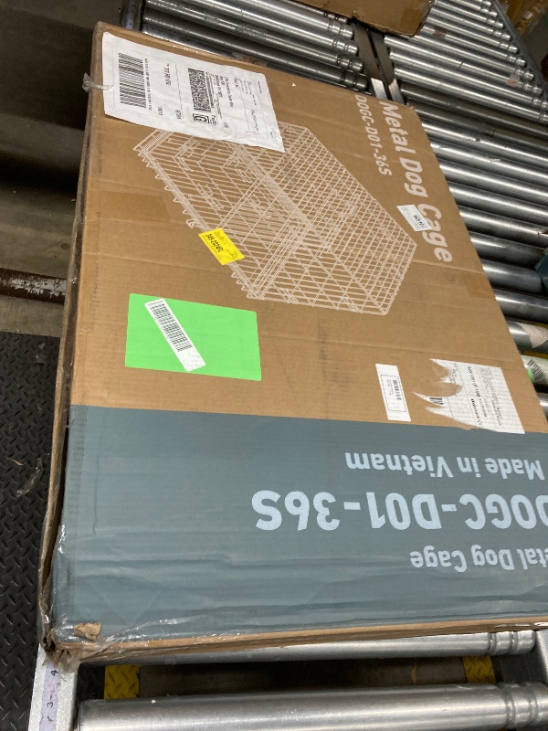 Photo 1 of ***BOTTOM TRAY MISSING***EDX Foldable Dog Crate Wire Metal Dog Kennel w/Leak-Proof Pan & Protecting Feet & Divider Panel, Single or Double Door, Small Dog Crate Indoor Cage, 30” w/Single Door***BOTTOM TRAY MISSING***