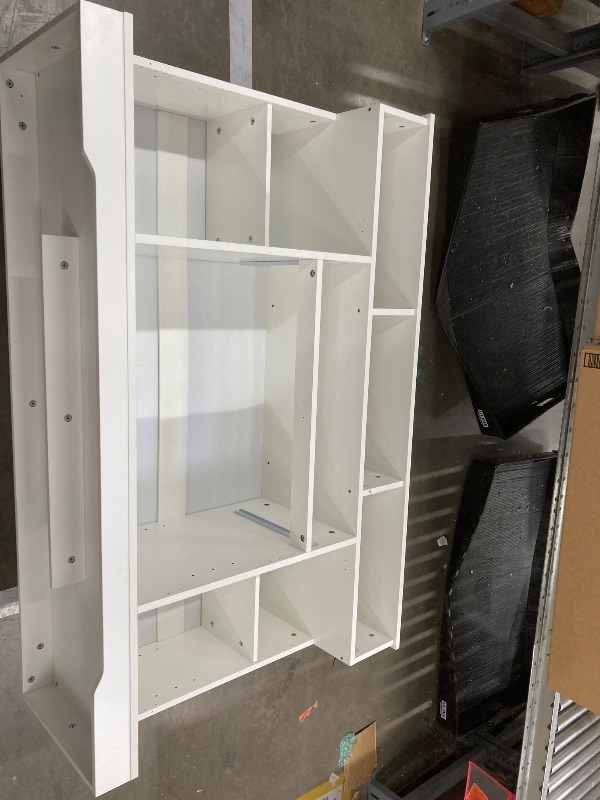 Photo 1 of **NO DOORS, NO DRAWERS**HITHOS 54" Buffet Cabinet with Storage, Modern Kitchen Buffet Sideboard with Drawer, Wood Coffee Bar Station with Adjustable Shelves, Kitchen Storage Cabinet for Living Room, White